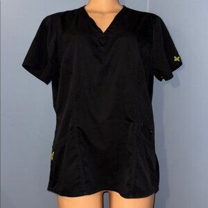 ViVi Scrub Top, Size Large - Classic Black